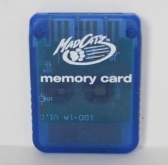 Memory Card (Blue) (Mad Catz) - PS1 Accessory